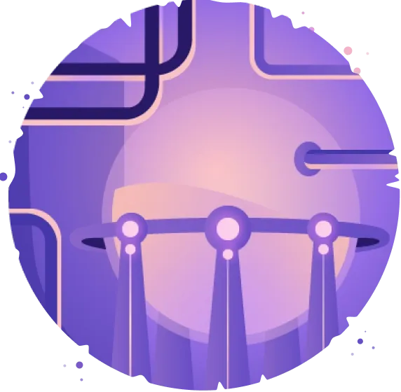 futuristic city icon